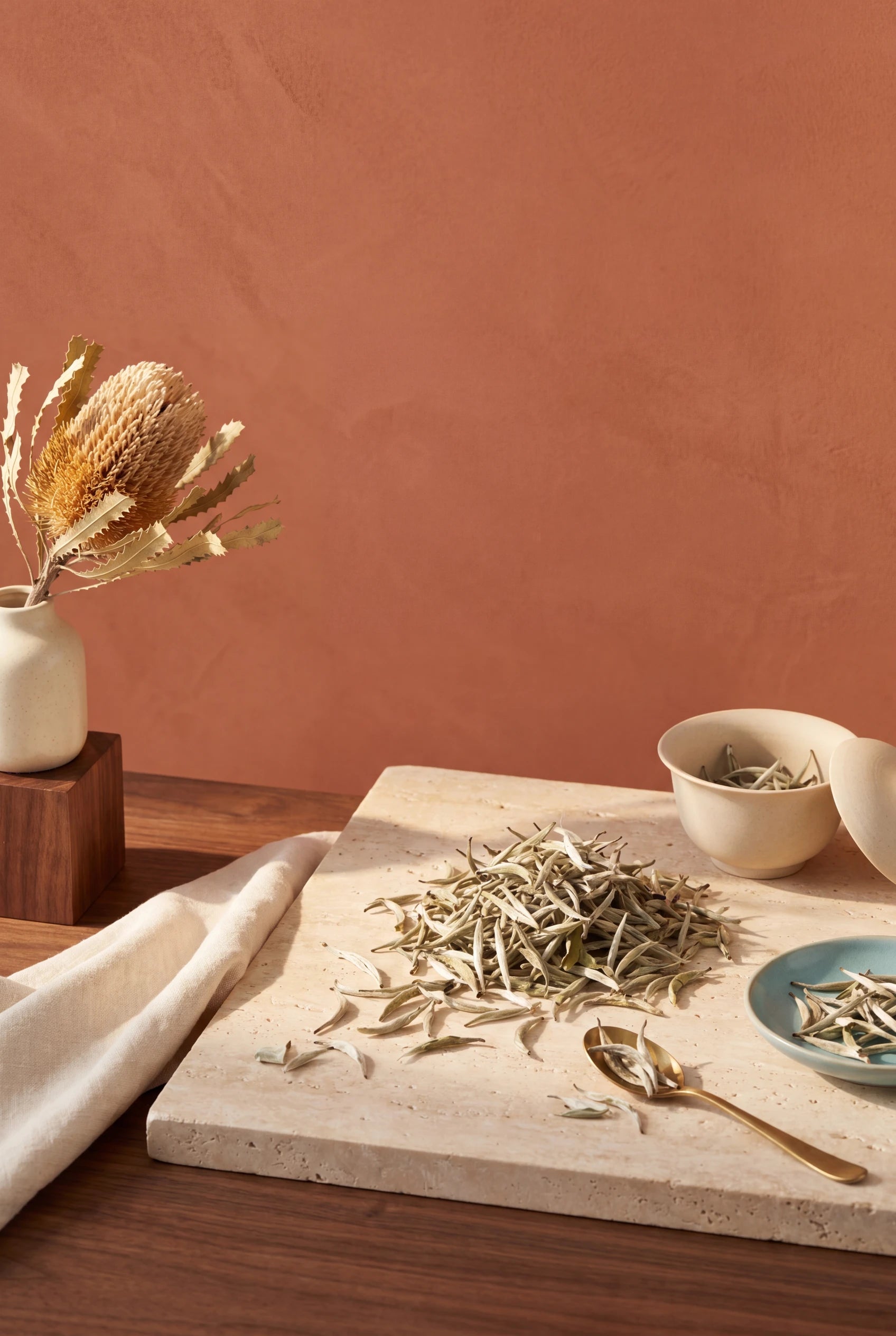 White silver tea